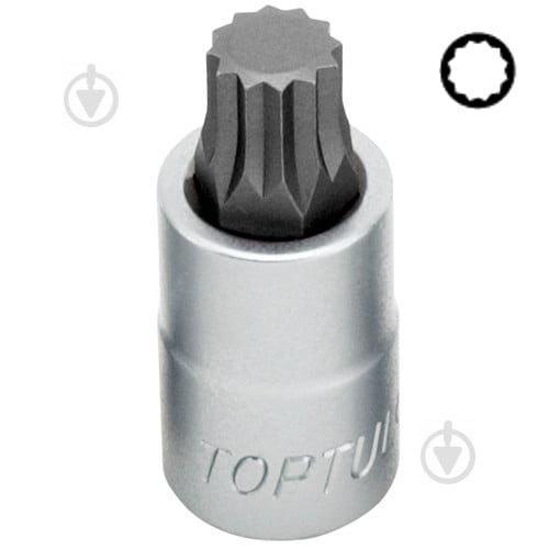 Біта Toptul 10мм L-75мм HEX 7мм 1 шт. FSDB1207 - фото 1