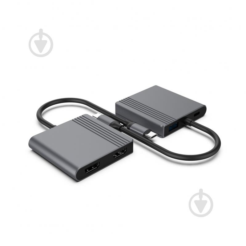 USB-хаб Cablexpert A-CM-COMBO3-04, USB-C 3-в-1 (USB/HDMI/PD) - фото 4