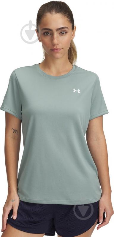 Футболка Under Armour Tech SSC - Solid 1384231-348 р.L зеленый - фото 1