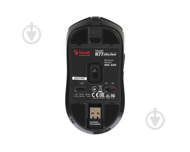 Игровая мышь BLOODY black (R77 Ultra Dock (Black)) - фото 7 Игровая мышь BLOODY black (R77 Ultra Dock (Black)) - фото 7