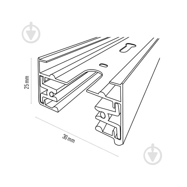 Шинопровод 1-фазный TRACER TK Lighting 4140 200 см белый - фото 2