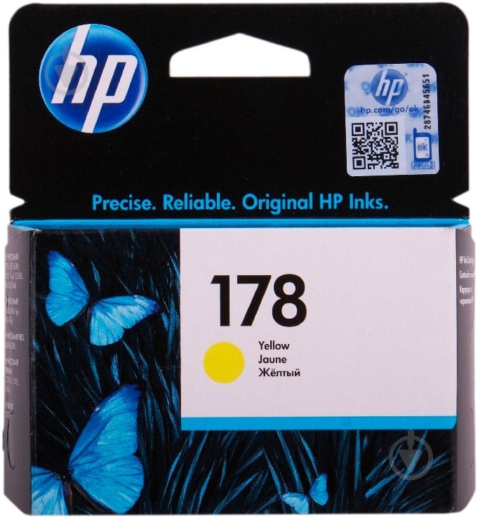 Картридж HP 178 CB320HE yellow - фото 1