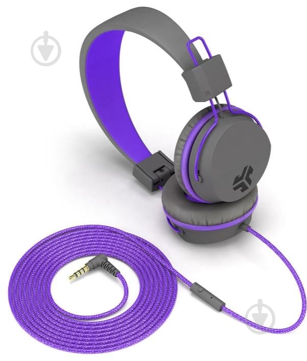 Навушники JLab JBuddies Studio Kids gray/purple (IEUHJKSTUDIORGRYPRP6) - фото 3