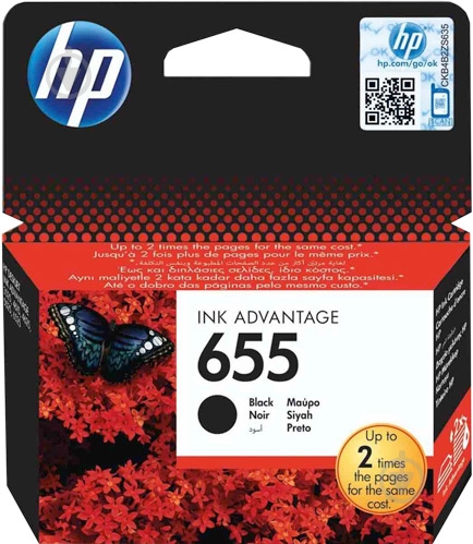 Картридж HP Ink Advantage 655 CZ109AE black - фото 1