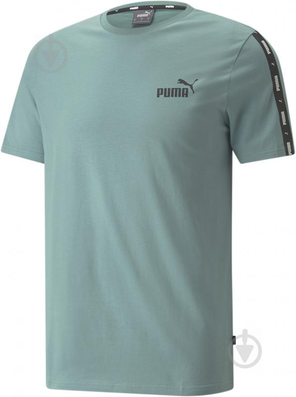 Футболка Puma ESS+ Tape Tee 84738250 р.S бирюзовый - фото 4