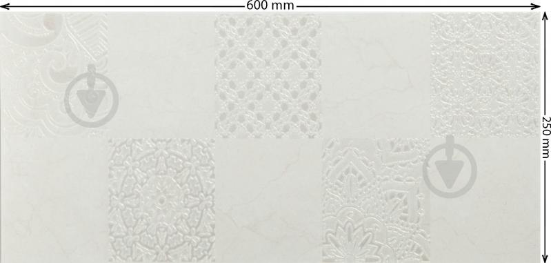 Декор Атем Marfil Pattern 25x60 - фото 4