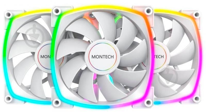 Набор вентиляторов для корпуса Montech AX120(W3I1) White - фото 1