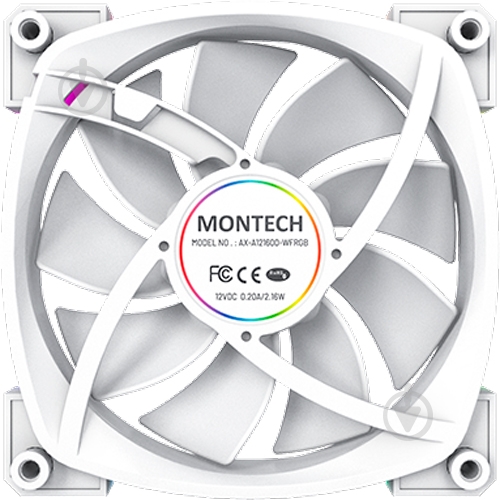 Набор вентиляторов для корпуса Montech AX120(W3I1) White - фото 8