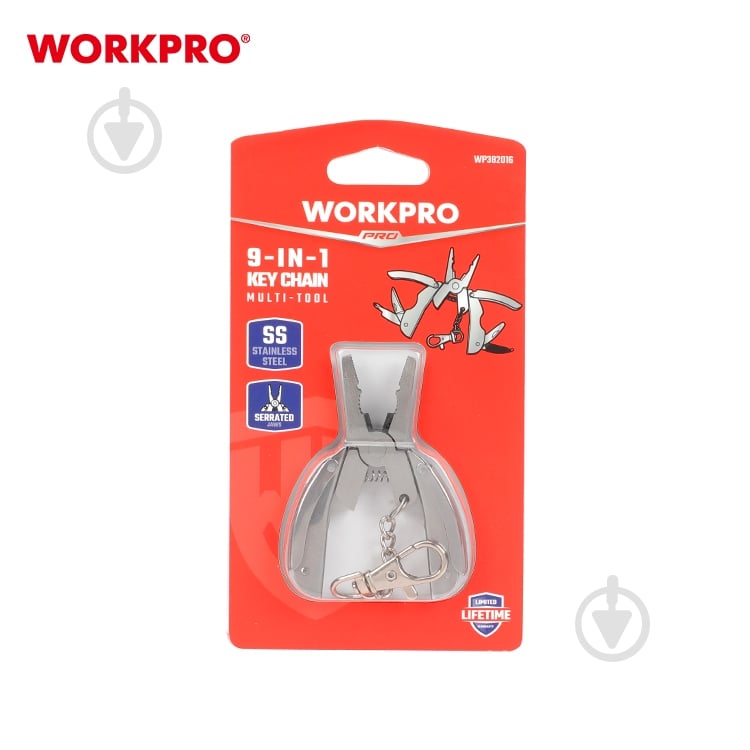 Мультитул-брелок WORKPRO 9-в-1 DYI WP382016 - фото 7