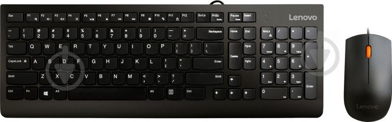 Комплект клавиатура + мышь Lenovo Essential Wired Combo Keyboard & Mouse Russian/Cyrillic 441 - фото 1