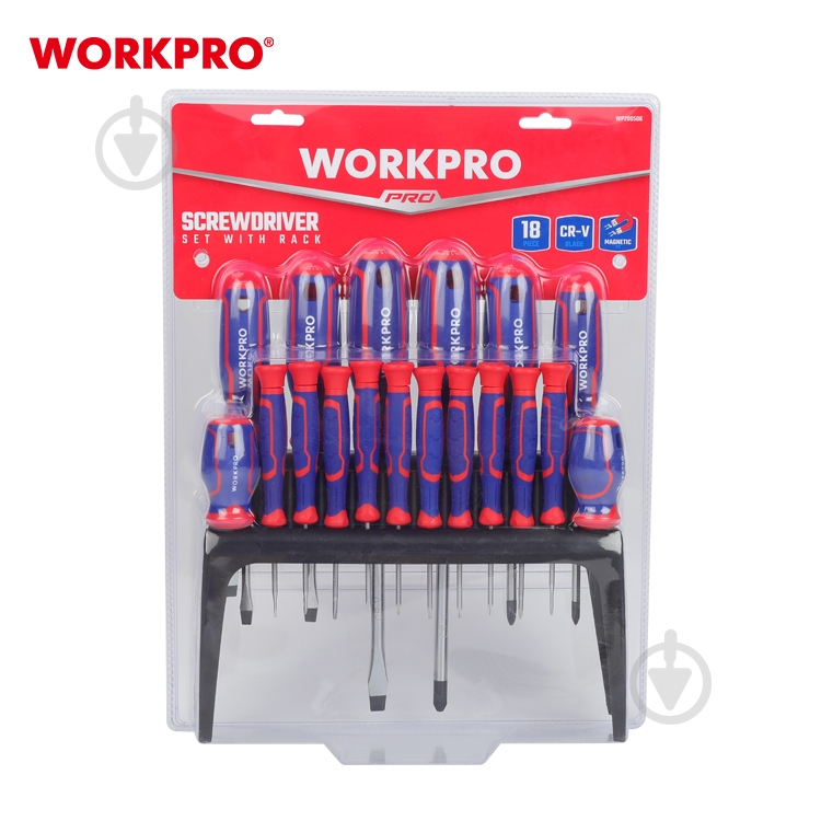 Набор отверток WORKPRO 18 пред. CR-V PRO WP200506 - фото 6