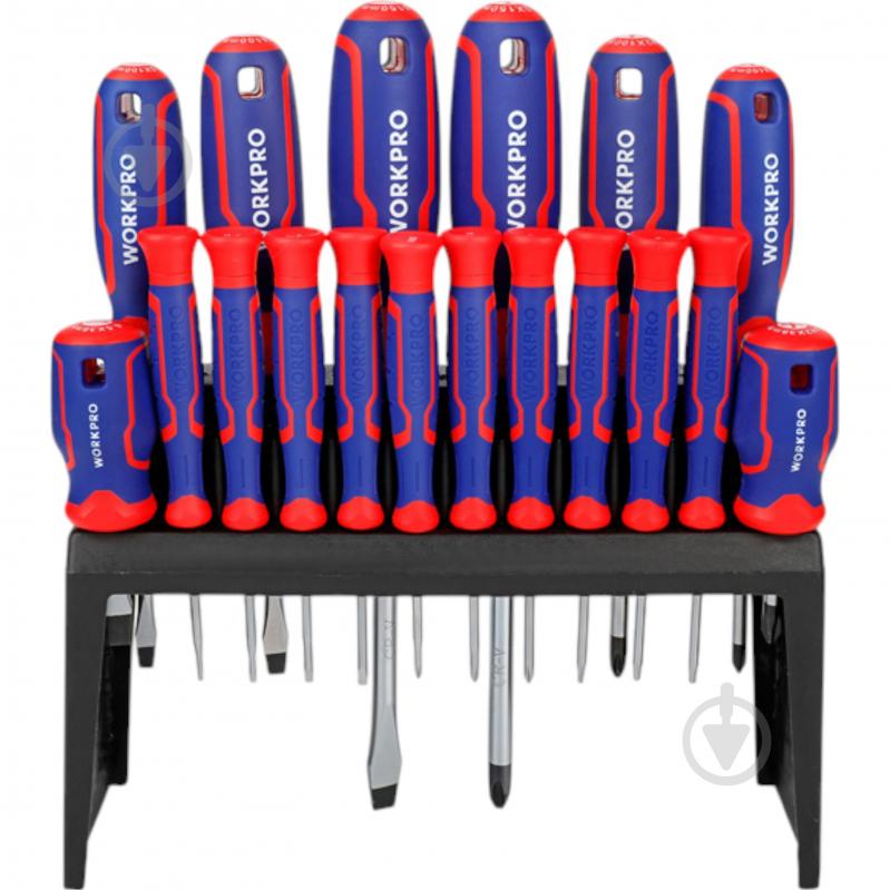 Набор отверток WORKPRO 18 пред. CR-V PRO WP200506 - фото 1