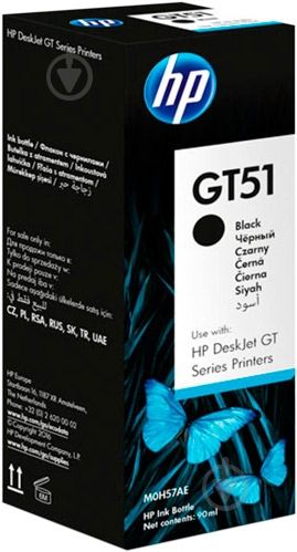Чернила HP GT51 M0H57AE black - фото 1 Чернила HP GT51 M0H57AE black - фото 1