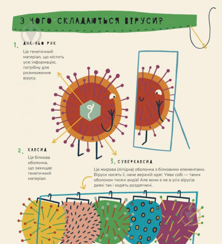 Книга Мариона Толоса Систере «Книжка про віруси» 978-617-7913-06-0 - фото 3