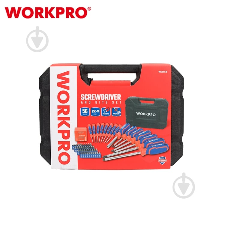 Набор отверток и головок WORKPRO PRO 56 пр. WP200518 - фото 8