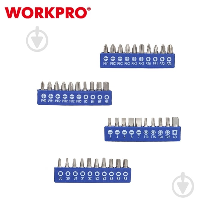 Набор отверток и головок WORKPRO PRO 56 пр. WP200518 - фото 6
