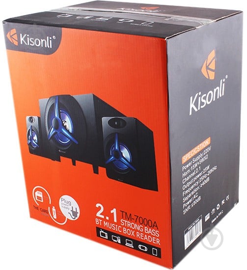 Акустическая система Kisonli TM-7000A/23442 2.1 black - фото 7