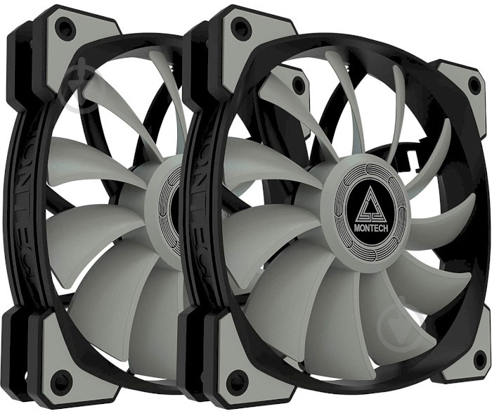 Набор вентиляторов для корпуса Montech AIR Fan P120 Black - фото 1