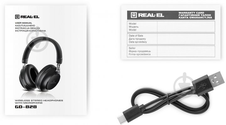 Навушники Real-el GD-828 black (EL124100052) - фото 10