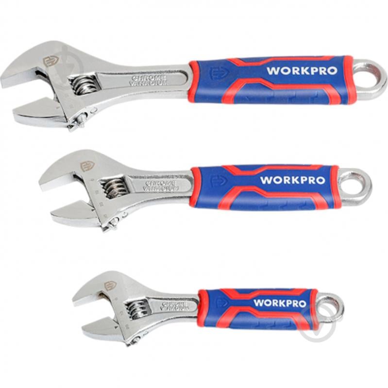 Ключ 3 шт. CR-V PRO WORKPRO WP202515 WP202515 - фото 1 Ключ 3 шт. CR-V PRO WORKPRO WP202515 WP202515 - фото 1