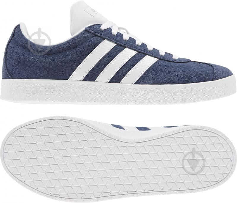 Кроссовки женские демисезонные Adidas VL COURT 2.0 EG4107 р.37 1/3 синие - фото 6