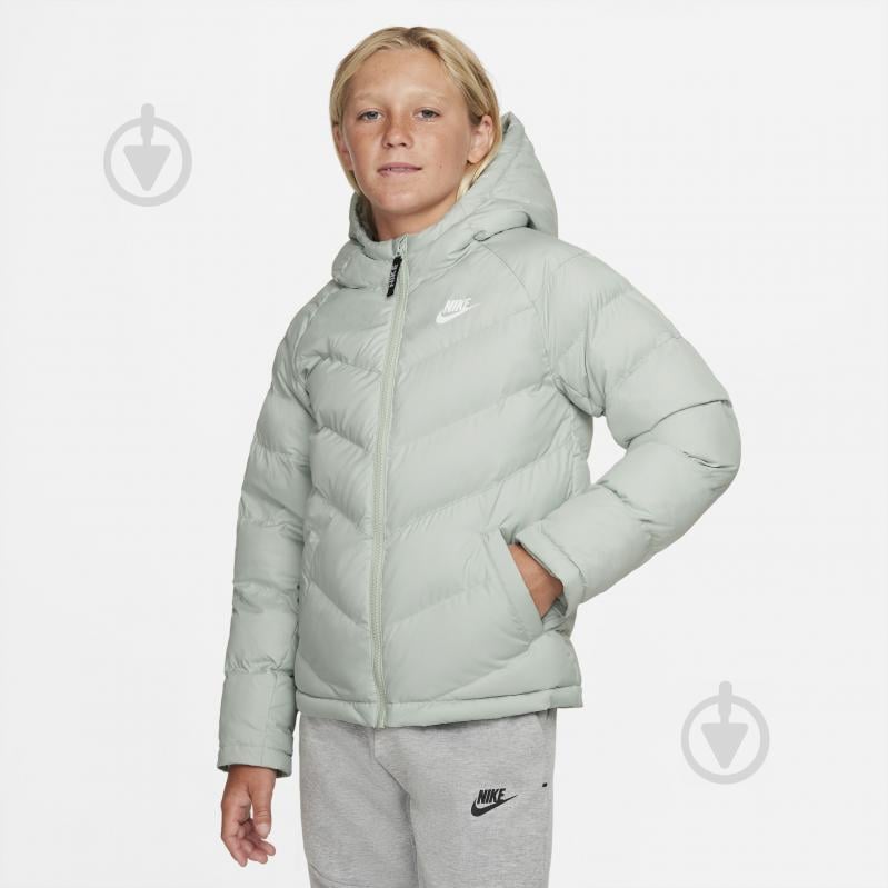 Куртка для хлопчиків зимова Nike U NSW SYNTHETIC FILL JACKET CU9157-017 р.S чорна - фото 3