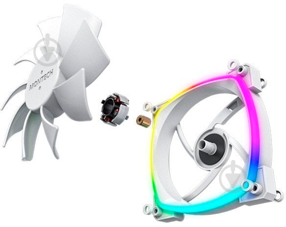 Корпусный кулер Montech AX120 PWM White - фото 2 Корпусный кулер Montech AX120 PWM White - фото 2