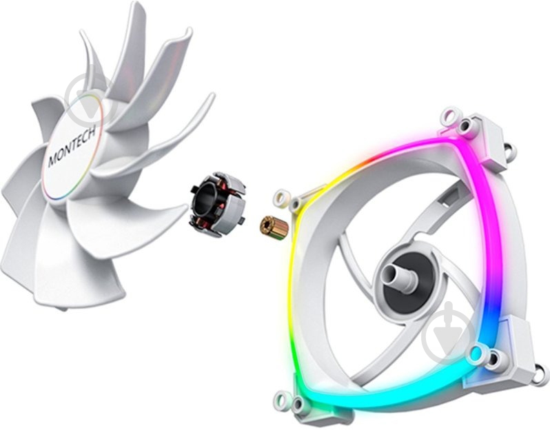Корпусный кулер Montech RX140 PWM White - фото 4 Корпусный кулер Montech RX140 PWM White - фото 4