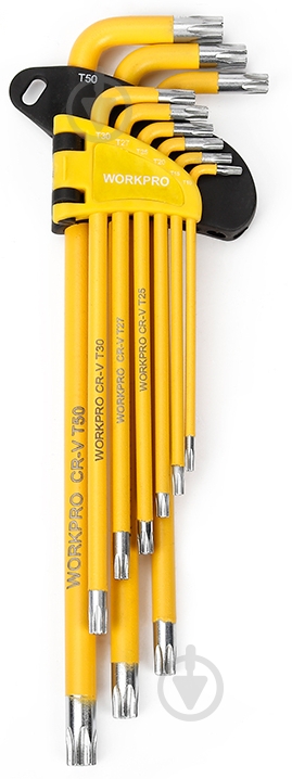 Набор ключей шестигранных WORKPRO TORX CR-V PRO PLUS WP222008 - фото 1