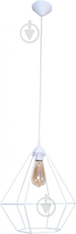 ВИТРИНА! Подвес Lamperia Iron diamond 1x60 Вт E27 белый - фото 1