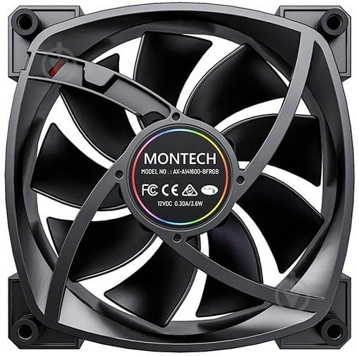Корпусный кулер Montech AX140 PWM Black - фото 2 Корпусный кулер Montech AX140 PWM Black - фото 2