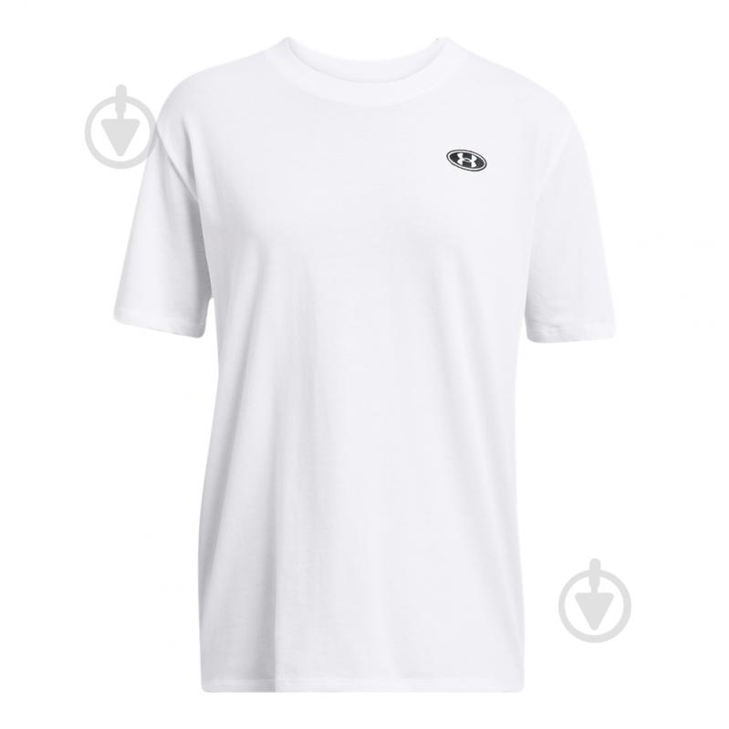 Футболка Under Armour HW Embroid Patch BFOS SS 1383045-100 р.M белый - фото 3