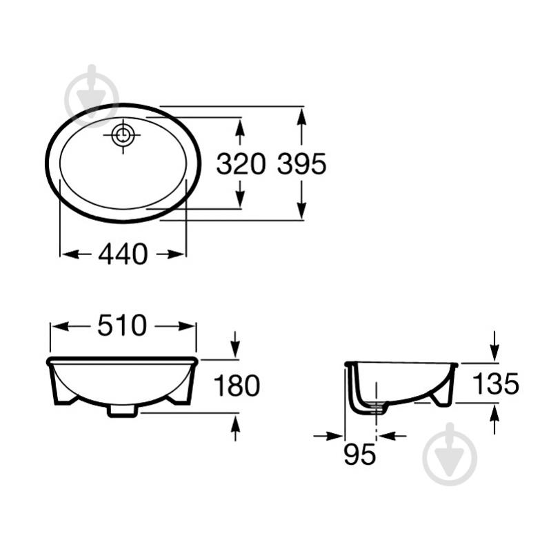 Умывальник ROCA Neo Selene 322307000 - фото 4