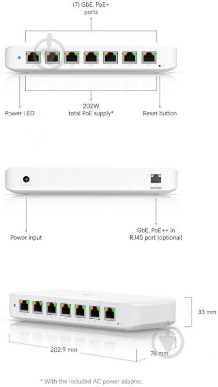 Коммутатор Ubiquiti USW-ULTRA-210W - фото 3 Коммутатор Ubiquiti USW-ULTRA-210W - фото 3