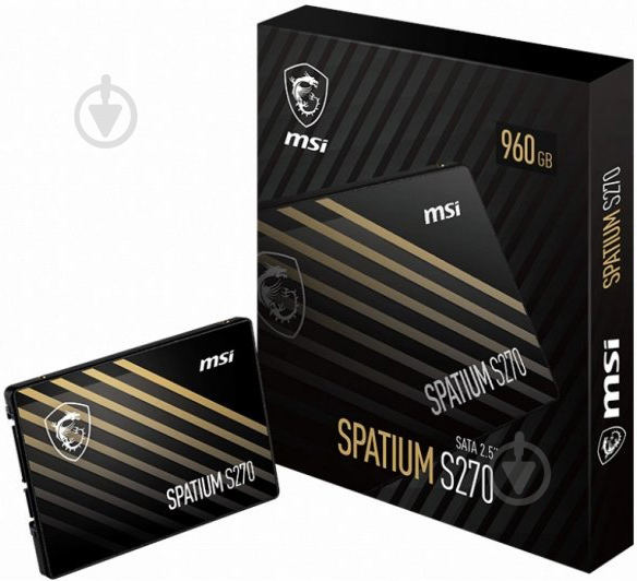 SSD-накопичувач MSI Spatium S270 960GB 2,5" SATA III 3D NAND (S78-440P130-P83) - фото 5