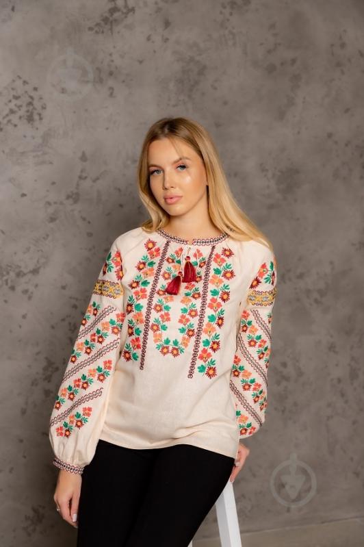 Вышиванка Galychanka Счастливая судьба р. L бежевый Wb-0377 - фото 2