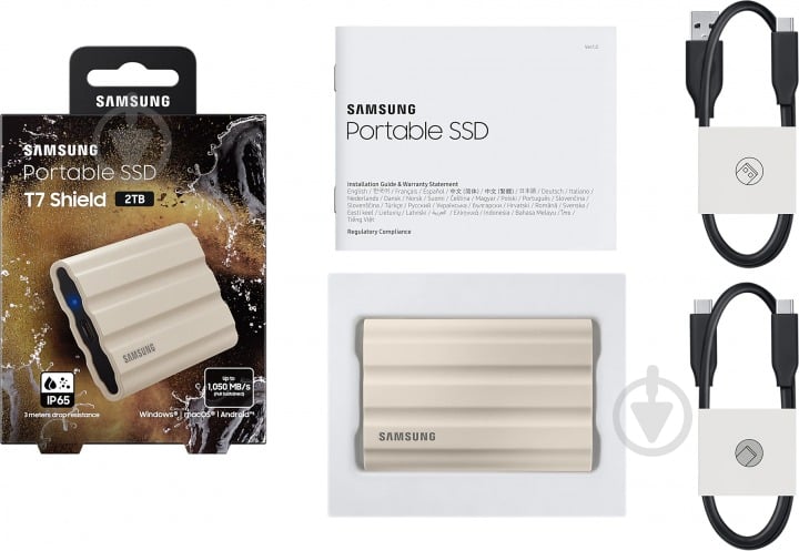 SSD-накопичувач Samsung T7 Shield Beige 2000GB USB Type-C (MU-PE2T0K/EU) - фото 16