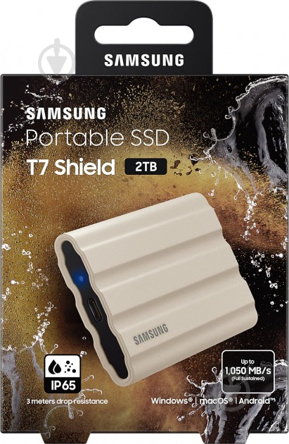 SSD-накопичувач Samsung T7 Shield Beige 2000GB USB Type-C (MU-PE2T0K/EU) - фото 12