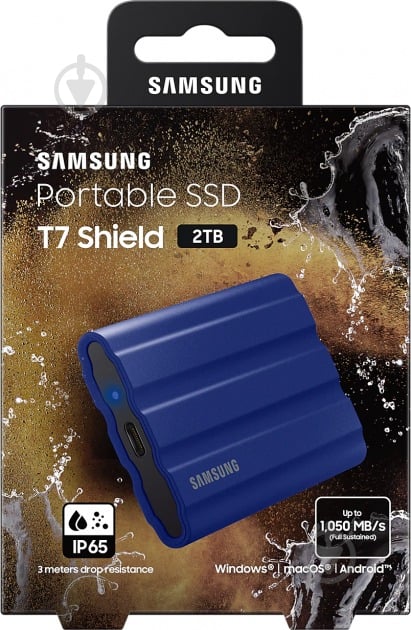 SSD-накопичувач Samsung T7 Shield Blue 2000GB USB Type-C (MU-PE2T0R/EU) - фото 11