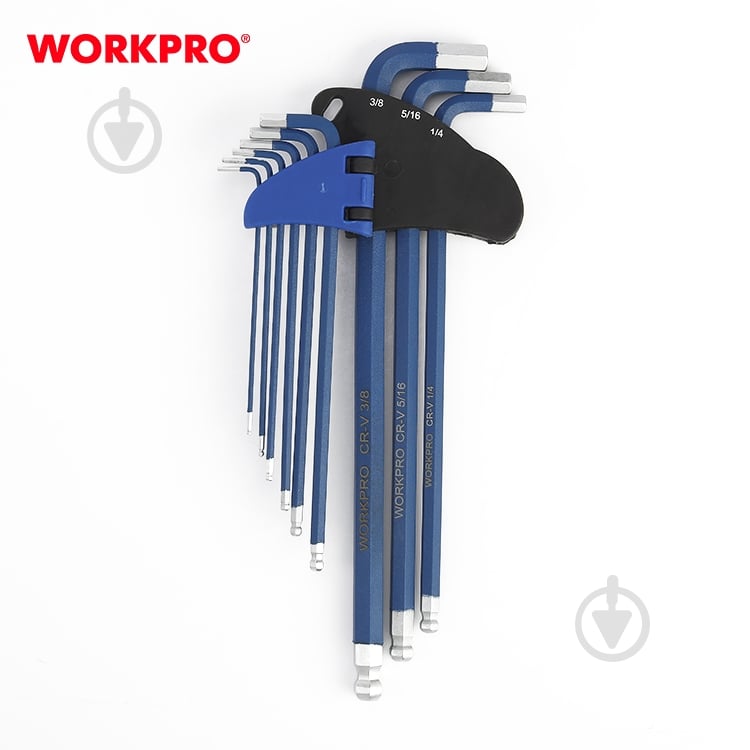 Набір ключів шестигранних WORKPRO WP222011 - фото 5 Набір ключів шестигранних WORKPRO WP222011 - фото 5