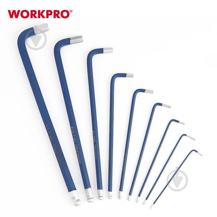 Набір ключів шестигранних WORKPRO WP222011 - фото 6 Набір ключів шестигранних WORKPRO WP222011 - фото 6