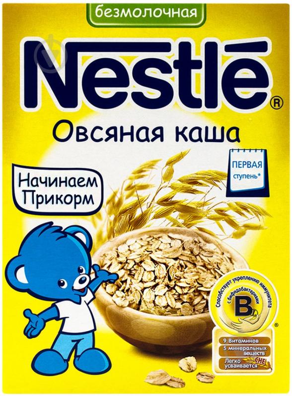 Каша безмолочна Nestle від 5 місяців вівсяна 200 г - фото 1