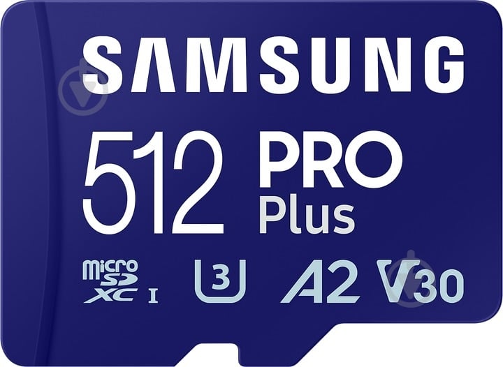 Карта памяти Samsung microSDXC 512 ГБ UHS-I (MB-MD512SA/EU ) PRO Plus - фото 1 Карта памяти Samsung microSDXC 512 ГБ UHS-I (MB-MD512SA/EU ) PRO Plus - фото 1