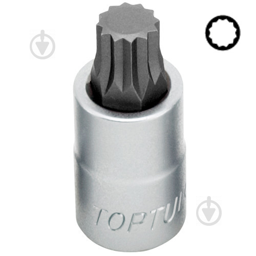 Біта Toptul 10мм L-75мм TORX T27 1 шт. FSEB1227 - фото 1