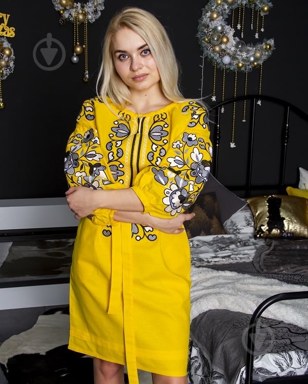 Платье Galychanka Мелания Wdr-047-1 р.L 1023 Желтая - фото 2