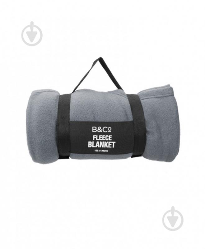 Плед Summit B&Co Fleece Blanket 150x130 см серый - фото 2
