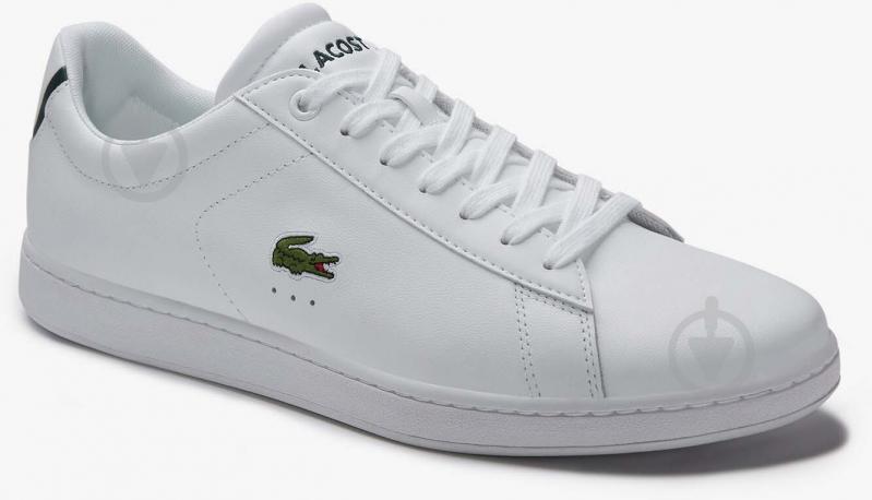 Кросівки чоловічі демісезонні Lacoste CARNABY EVO BL 1 SMA 733SPM1002001 р.44,5 білі - фото 1