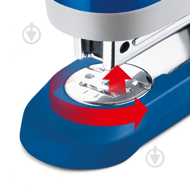 Степлер Е 25 голубой Novus - фото 3