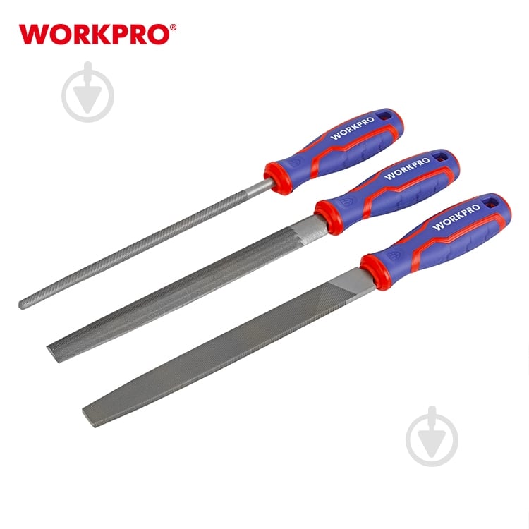 Набір напилків WORKPRO 200 мм 3 шт. WP201702 - фото 4