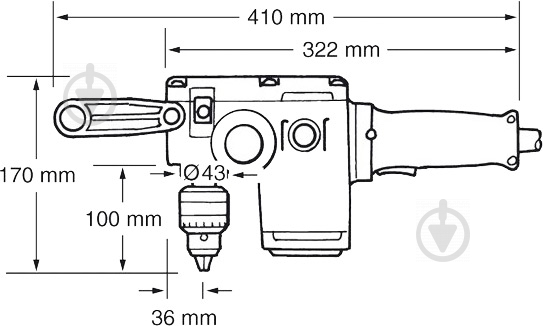 Дриль кутовий Makita DA6301 - фото 2